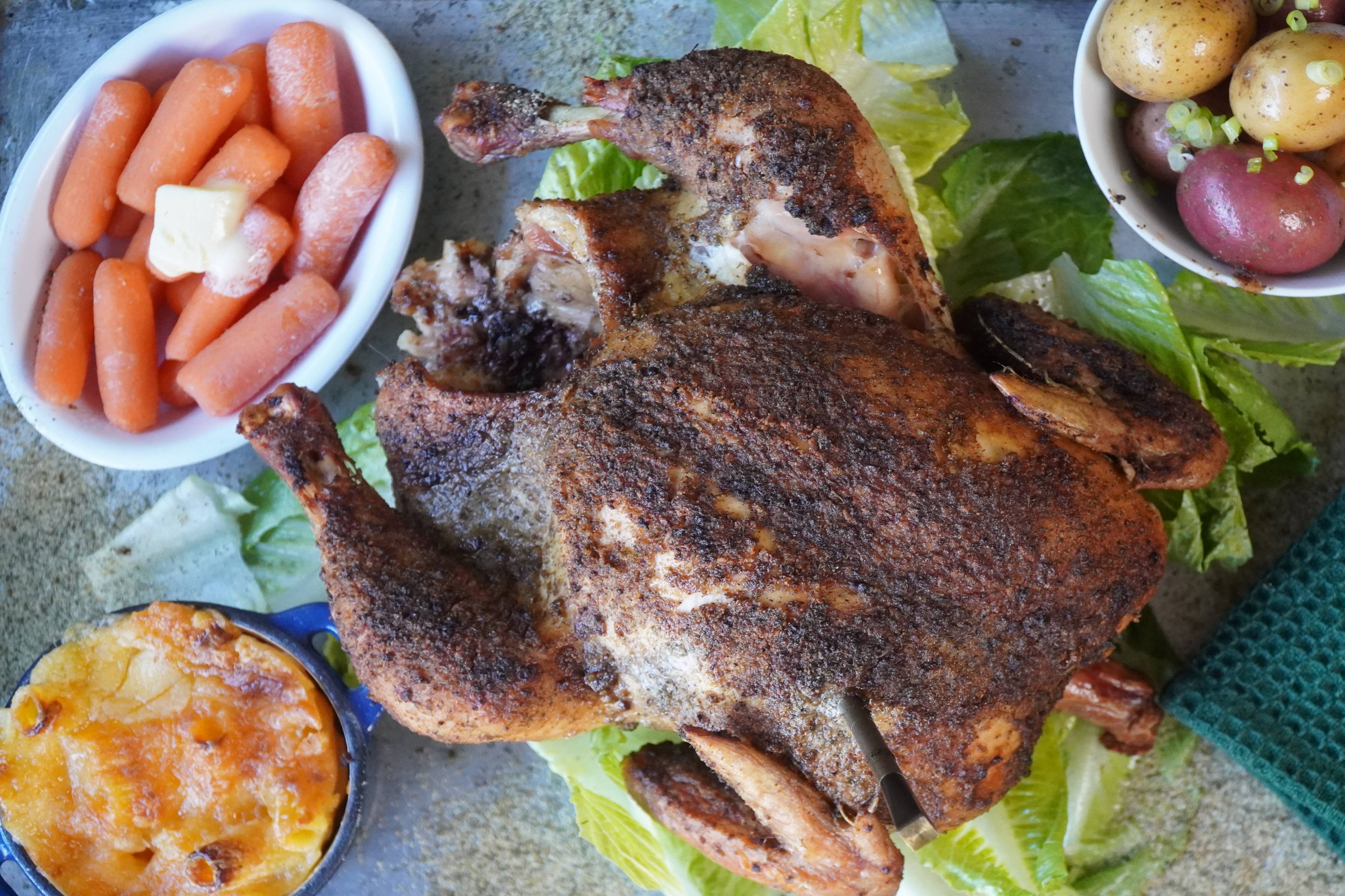 Whole Roasted Chicken on the Big Green Egg FogoCharcoal