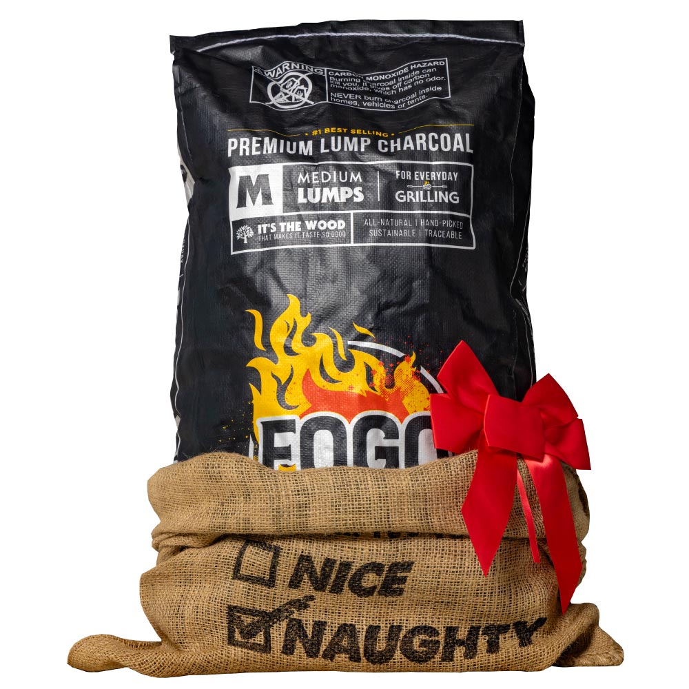 Santa Bag of Coal bundle with Premium Black Bag